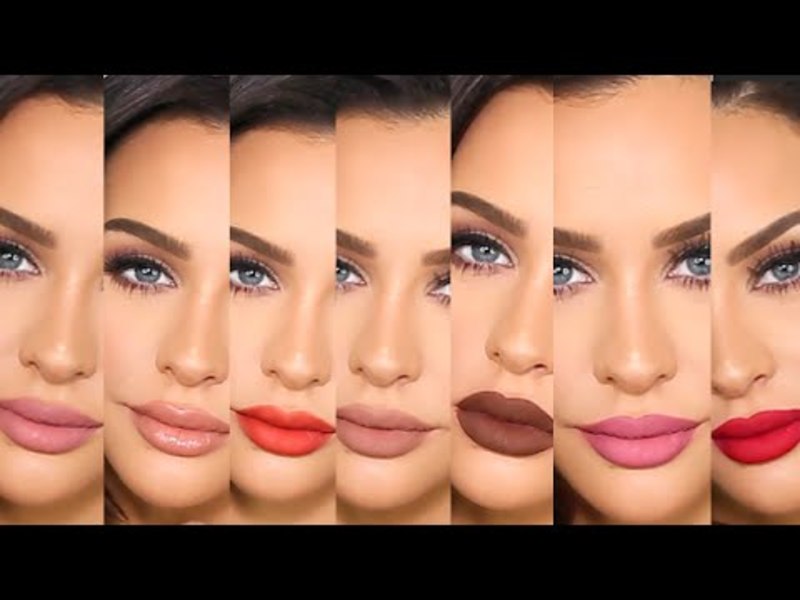 فيديو مدونة المكياج كارلي بايبل تجرب جميع درجات ألوان أحمر شفاه كايلي جينر